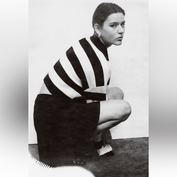 Zara STRIPED CROP KNIT SWEATER. Striped. Size S. New with Tags. - Picture 4 of 8